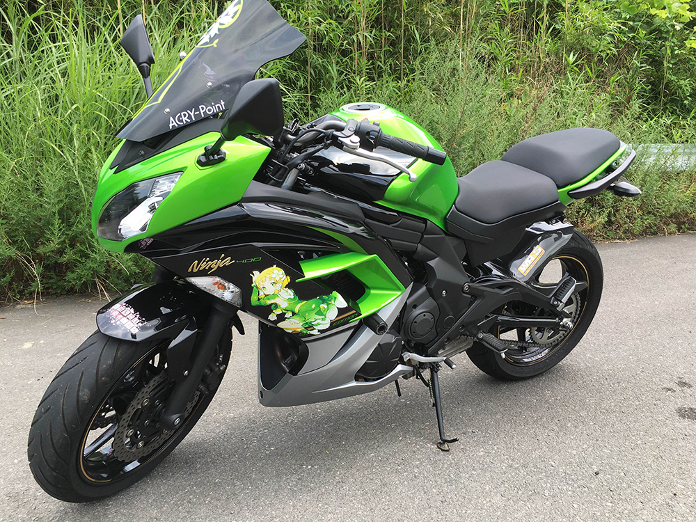 痛バイク作りはninja250が熱い ステッカー画像必見 痛車ステッカー製作専門店