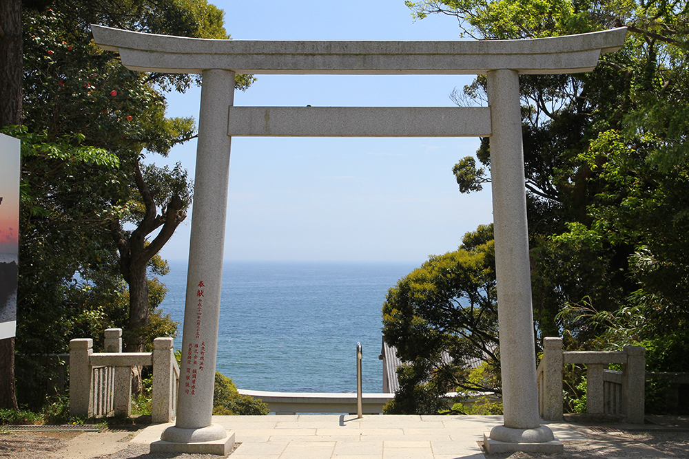 大洗磯前神社鳥居　大洗巡礼