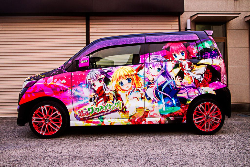 花咲ワークスプリング!仕様の痛車ハーフラッピング