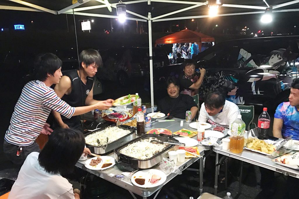 ひめたま前夜祭のBBQ