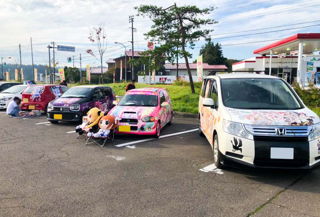 黄桜の里痛車フェス　なのは痛車展示